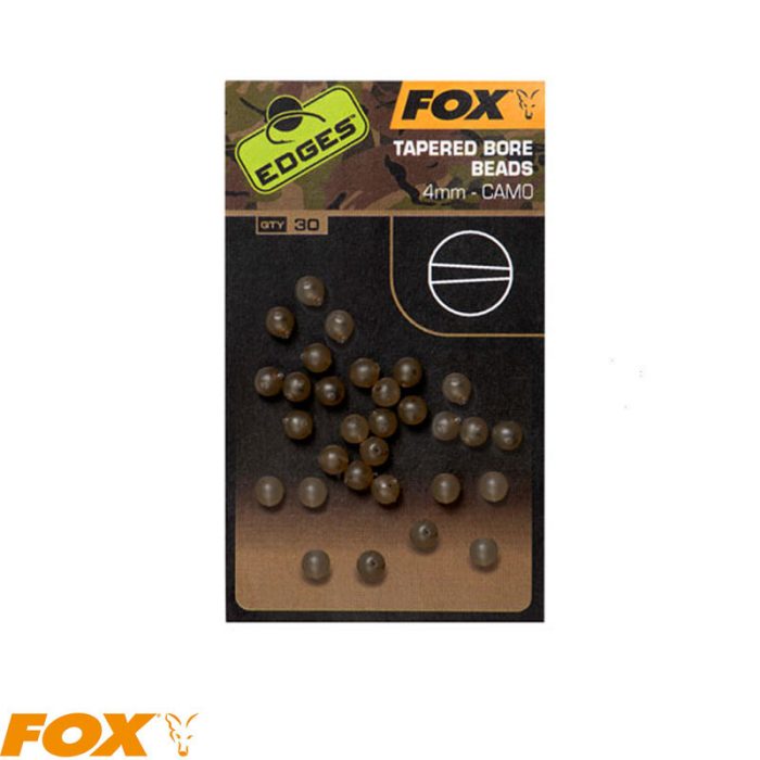 Fox Camo Tapered Bore Beads 4mm