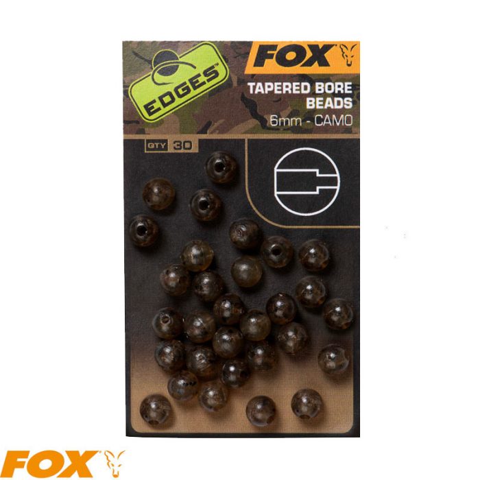 Fox Camo Tapered Bore Beads 6mm