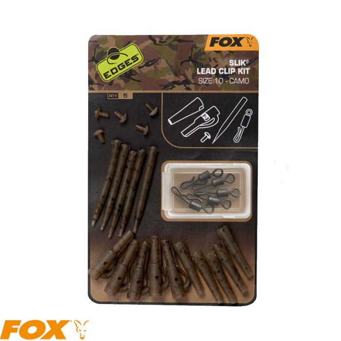 FOX Edges™ Camo Slik Lead Clip Kit Size 10