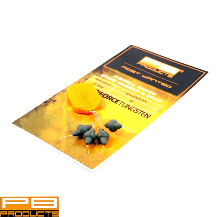 PB Downforce Tungsten  X-Small Naked Chod Rubber & Bead