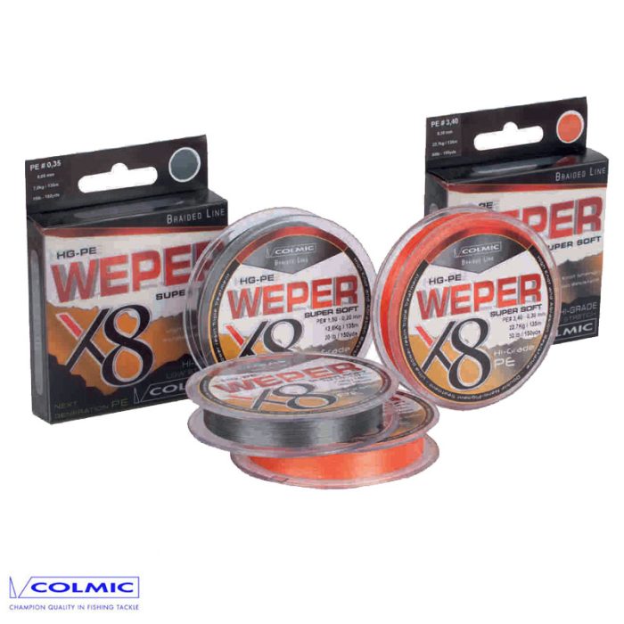 Colmic Weper X8 Braid Grijs 274 Meter