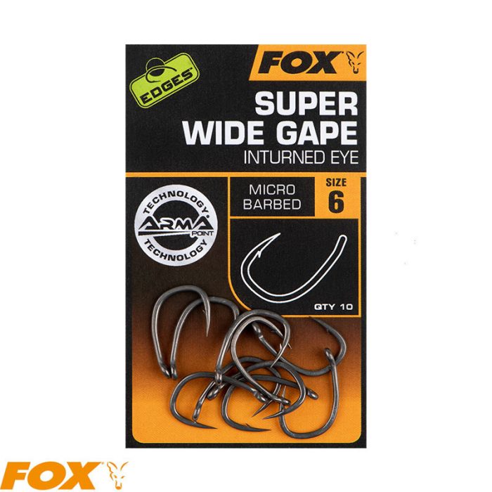 FOX EDGES™ SUPER WIDE GAPE (IN-TURNED EYE)