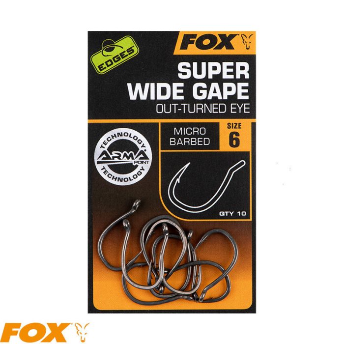 FOX EDGES™ SUPER WIDE GAPE (OUT-TURNED EYE)