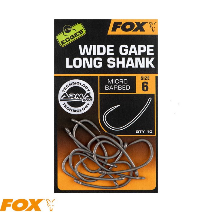 FOX EDGES™ WIDE GAPE LONG SHANK