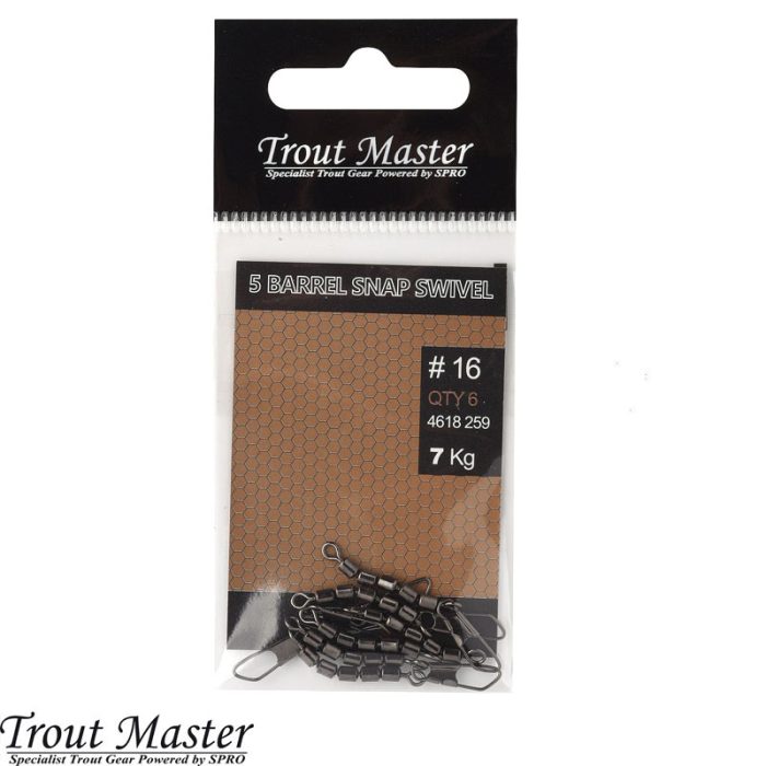 Trout Master 5 Barrel Snap Swivel
