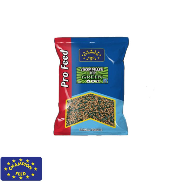 Champion Feed Pro Feed Sticky Pellets Top Green