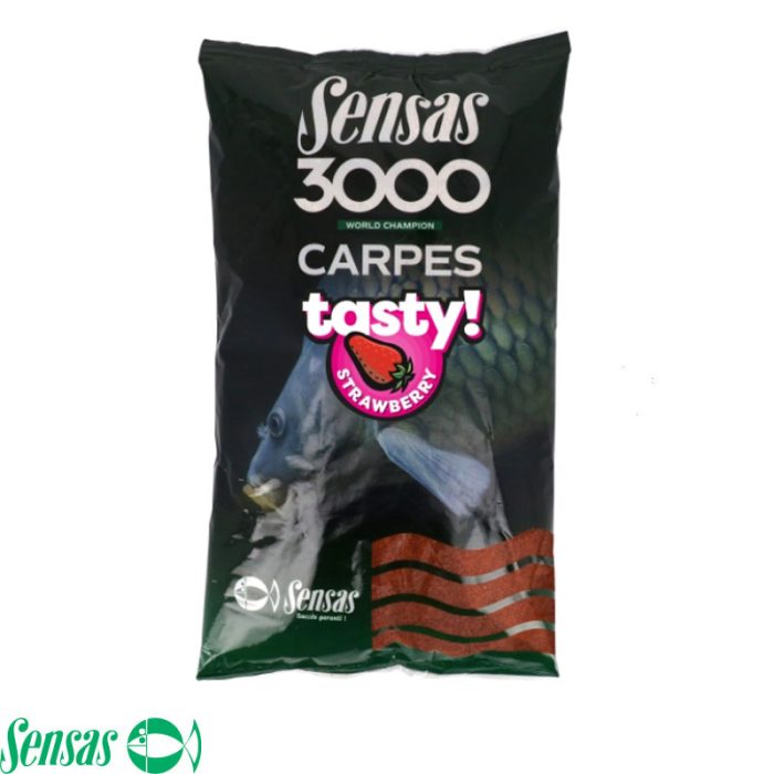 Sensas 3000 Carpes Tasty Strawberry 1 KG