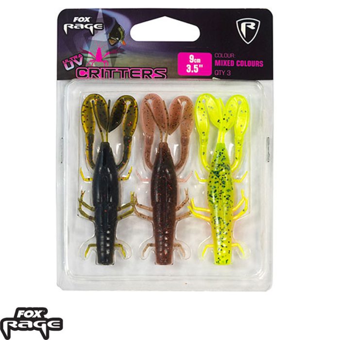 Fox Rage Critter 7cm / 2.75" mixed colour pack x 3pcs