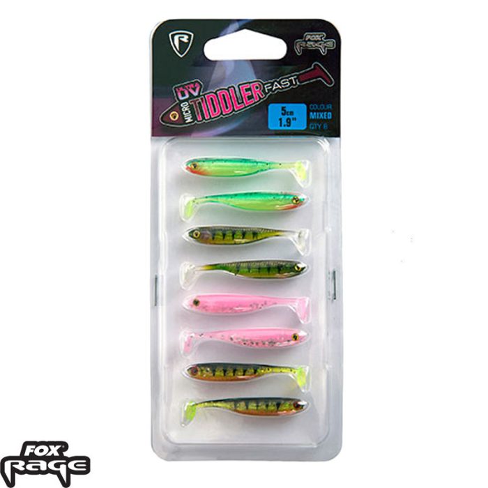 Fox Rage UV Micro Tiddler fast 5cm x 8pcs