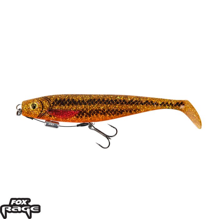 Fox Rage Pro shad LOADED 14cm/5.5 UV GOLDIE