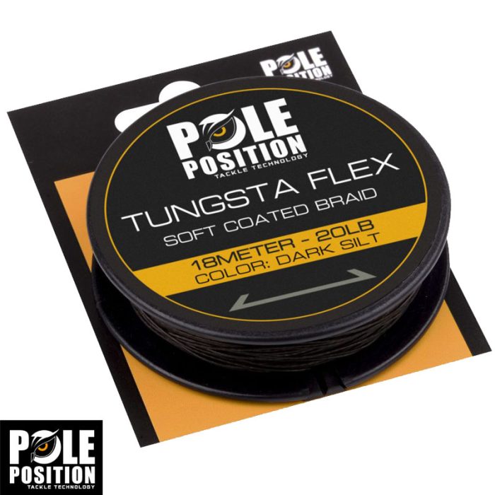 Pole Position Tungsta Flex Coated Braid Dark Silt 20LB