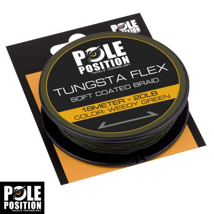Pole Position Tungsta Flex Coated Braid Weedy Green 20LB