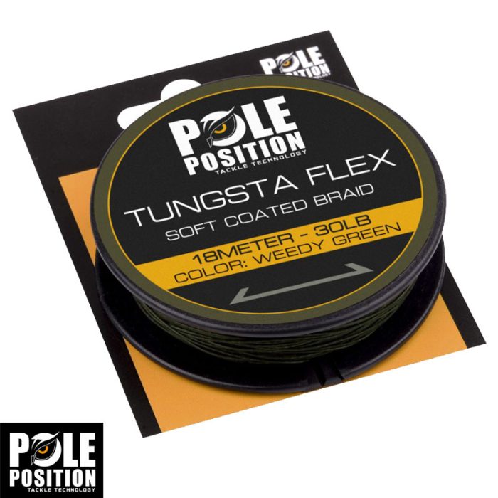 Pole Position Tungsta Flex Coated Braid Weedy Green 30LB