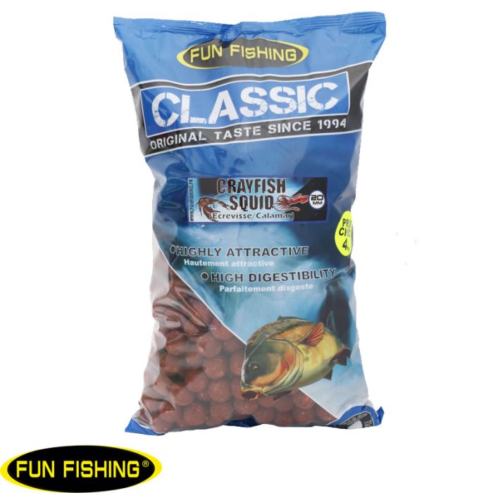 Fun Fishing Classic Boilies - Grayfish Squid 4 KG 20 MM