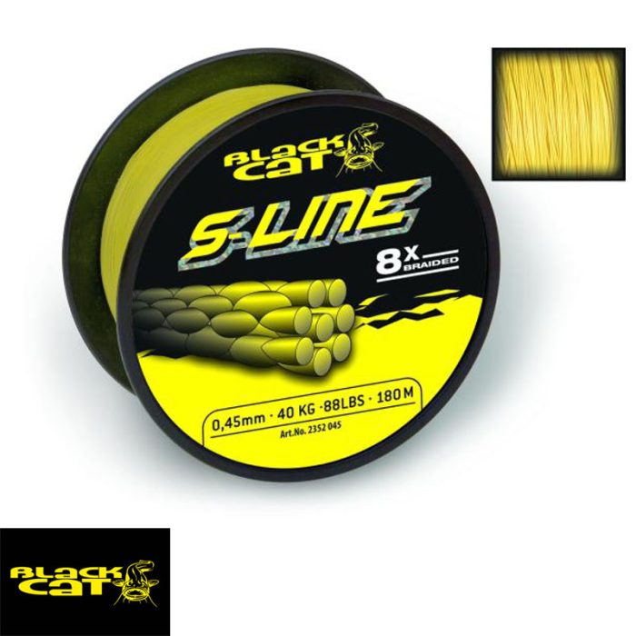Black Cat S-Line / 0.55mm / 450m 70kg / 154lbs yellow