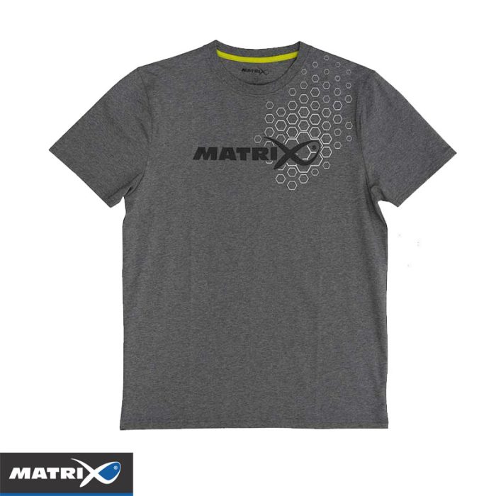 Matrix Hex Print T-Shirt Grey - XXL