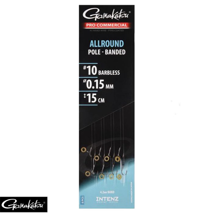 Gamakatsu Pro Commercial Allround Eyed Ready Rigs Banded 15cm