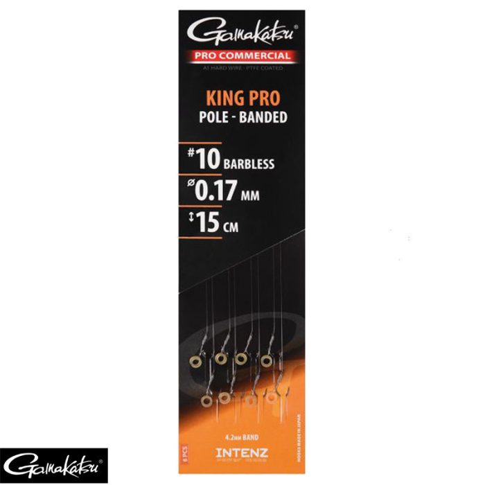 Gamakatsu Pro Commercial King Pro Eyed Ready Rigs Banded 15cm