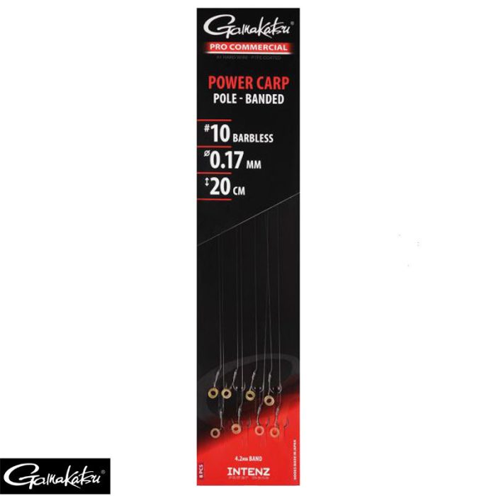 Gamakatsu Pro Commercial Power Carp Eyed Ready Rigs Banded 20cm