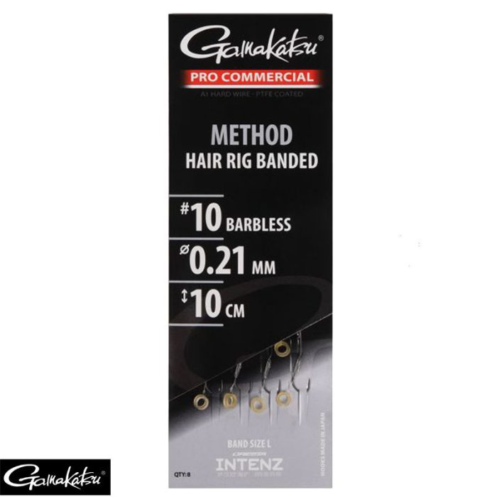 Gamakatsu Pro Commercial Method Eyed Ready Rigs Banded 10cm