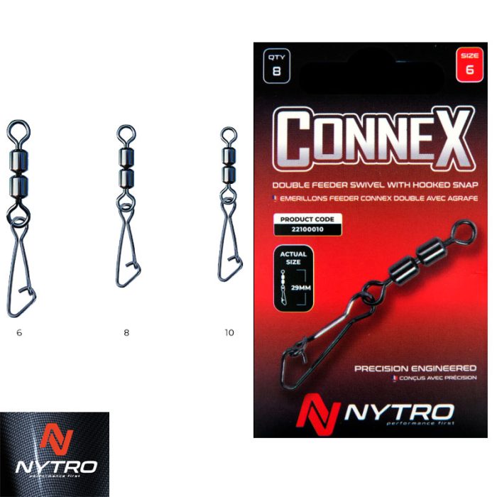 Nytro Connex Double Feeder Swivel With Hooked Snap
