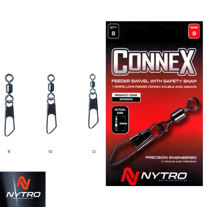 Nytro Connex Feeder Swivel With Safety Snap