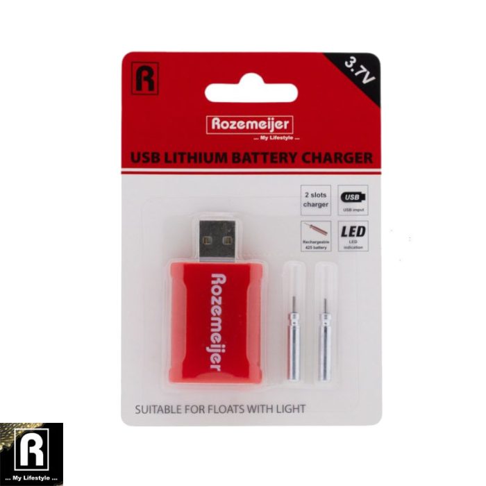 Rozemeijer USB Lithium Battery Charger incl. 2pcs LIR425 batteries