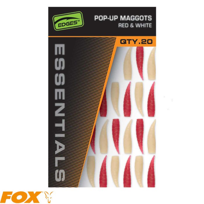 Fox Pop Up Maggots x 20 (10 red,10 white