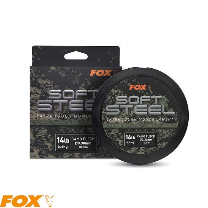 Fox Soft Steel Fleck Camo Mono 20lb (9.1kg) 0.37mm x 1000m