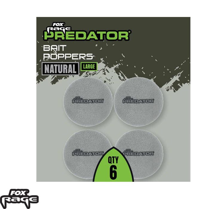 Fox Rage Predator Bait Poppers Natural Large