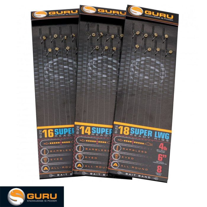 Guru Super LWG Bait Band Rigs 6''