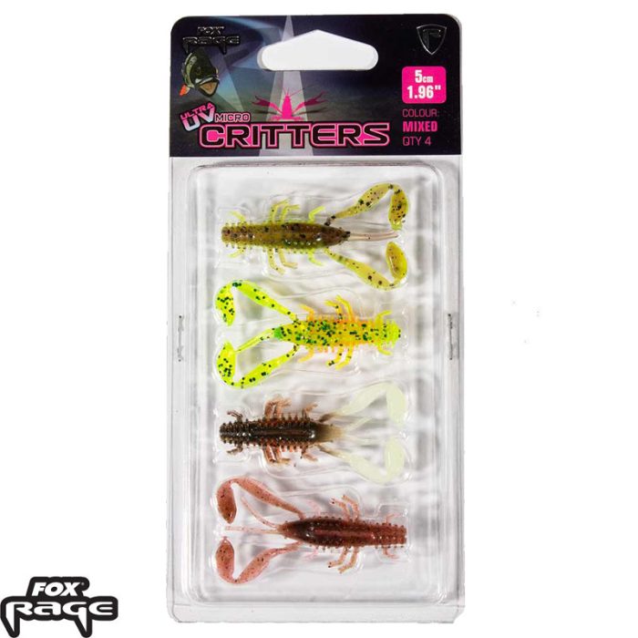 Fox Rage UV Micro Critter 5cm x 4pcs