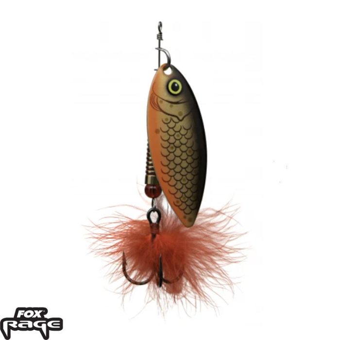 Fox Rage Ultra UV Spinners Hot Olive Size 3 - 11g