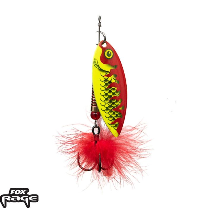 Fox Rage Ultra UV Spinners Hot Perch Size 3 - 11g