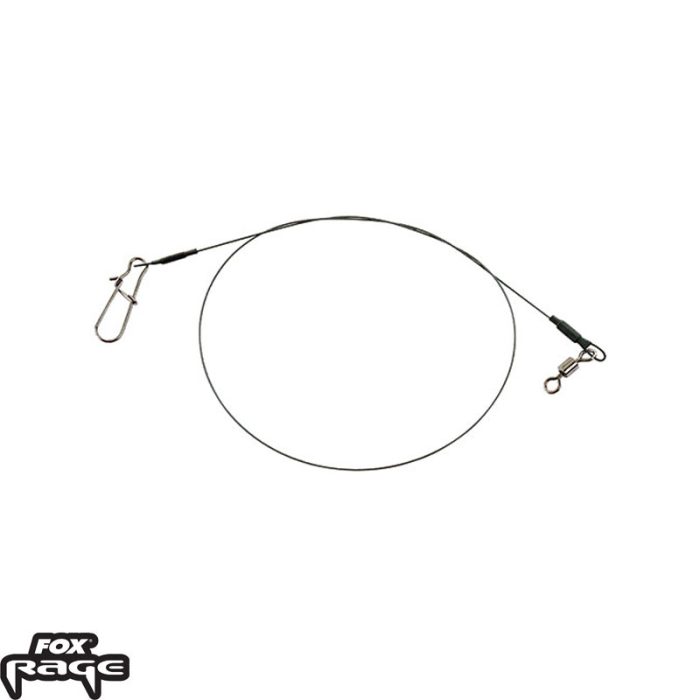 Fox Rage Strike Point 7 Strand Titanium Leader 50cm 14kg / 30lb x 2
