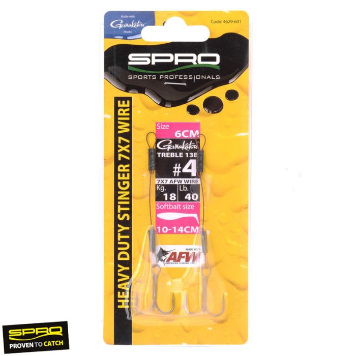 Spro Heavy Duty Stinger 7x7 Wire Haak Maat 4