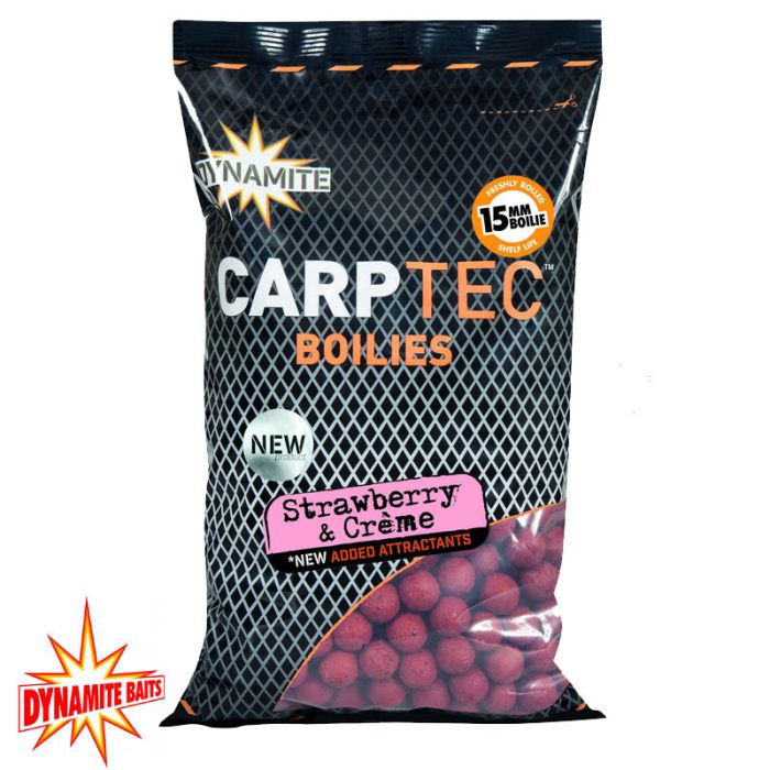 Dynamite Baits Carptec Boilies Strawberry & Creme