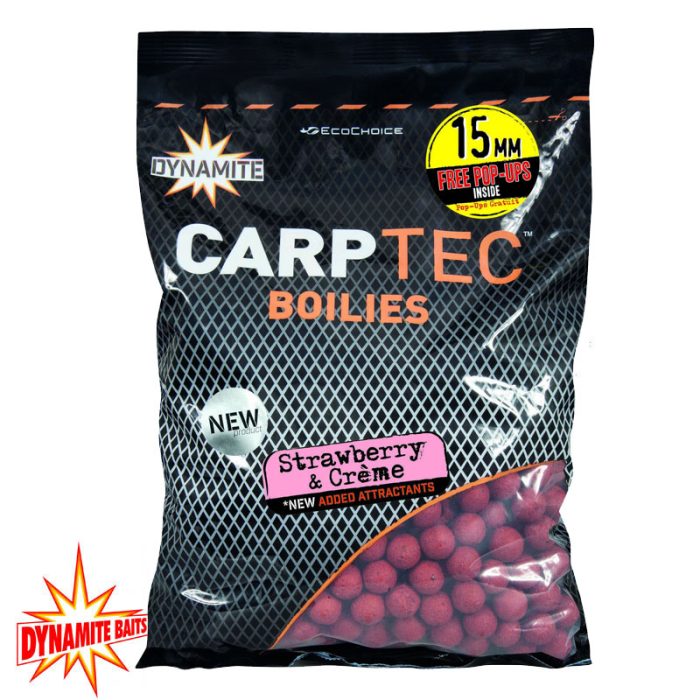 Dynamite Baits Carptec Boilies Strawberry & Creme - Afbeelding 3