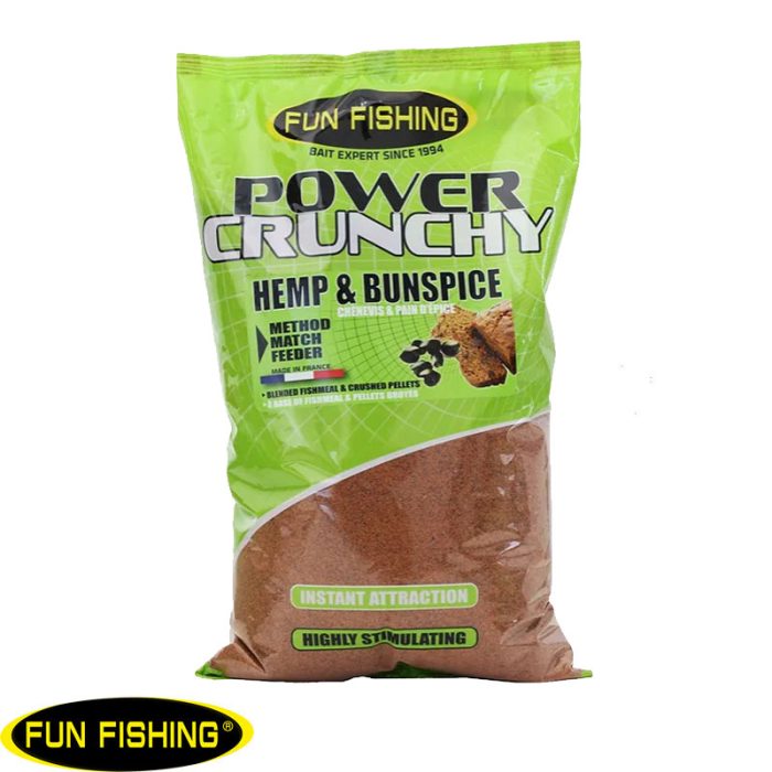 Fun Fishing Power Crunchy – Hemp & Bunspice 2 KG