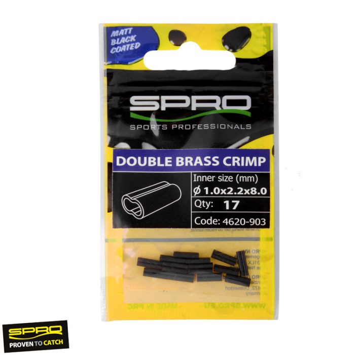 Spro Double Brass Crimps 1,0x2,2x8mm