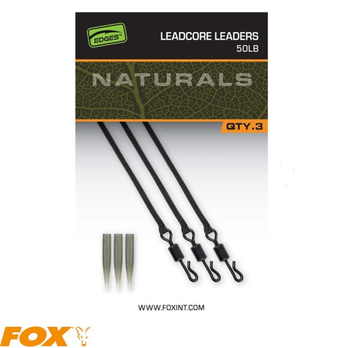 Fox Naturals Leadcore Leaders 3 Stuks