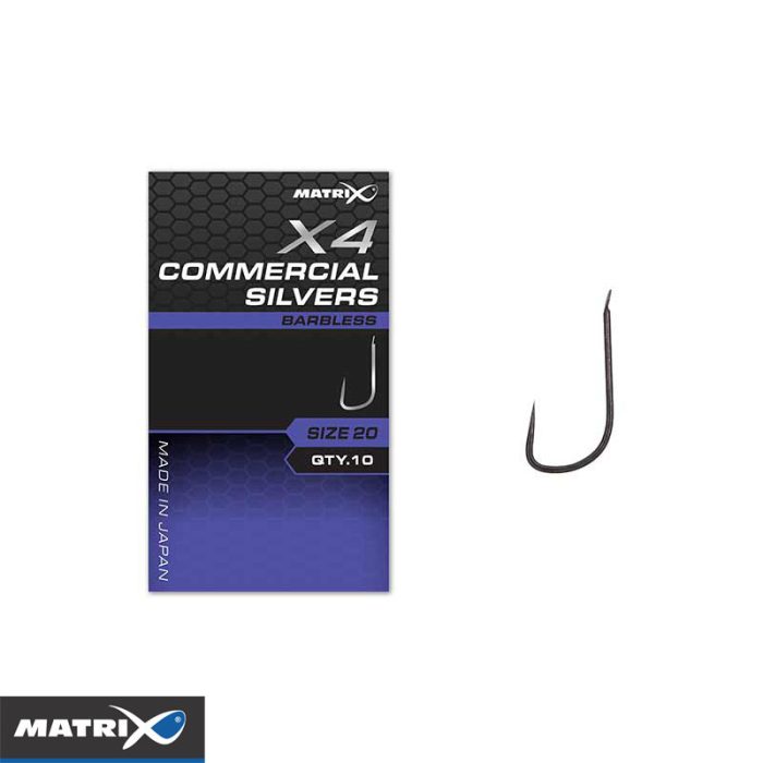 Matrix X4 Commercial Silvers Barbless
