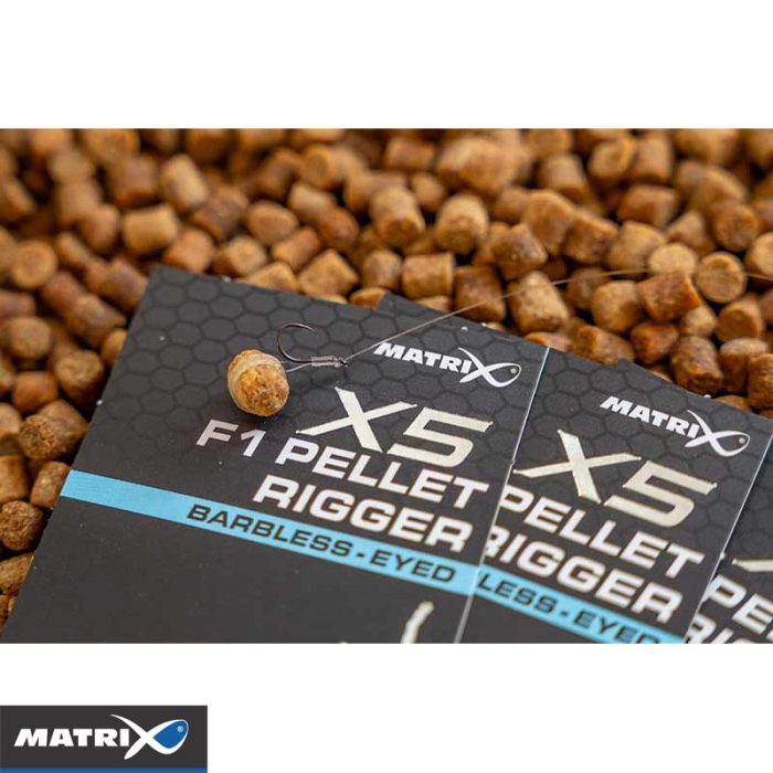 Matrix X5 F1 Pellet Rigger Barbless - Eyed - Afbeelding 4