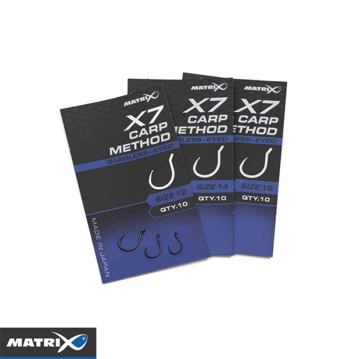 Matrix X7 Carp Method Barbless - Eyed - Afbeelding 3