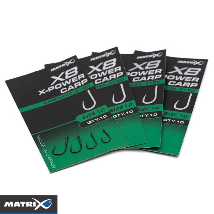 Matrix X8 X-Power Carp Barbless - Eyed - Afbeelding 3