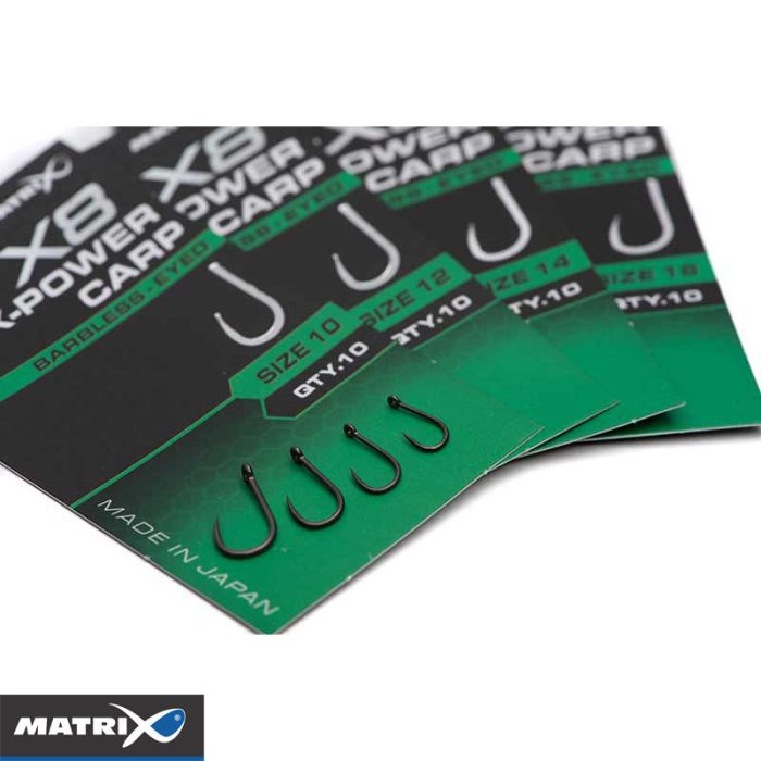 Matrix X8 X-Power Carp Barbless - Eyed - Afbeelding 4