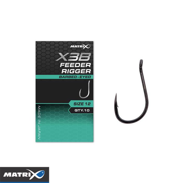 Matrix X3B Feeder Rigger Barbed - Eyed