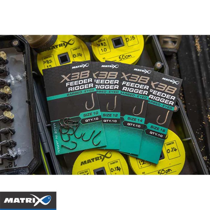 Matrix X3B Feeder Rigger Barbed - Eyed - Afbeelding 5