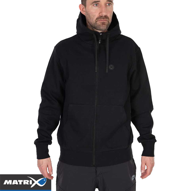 Matrix Stealth Zipped Hoody – Black