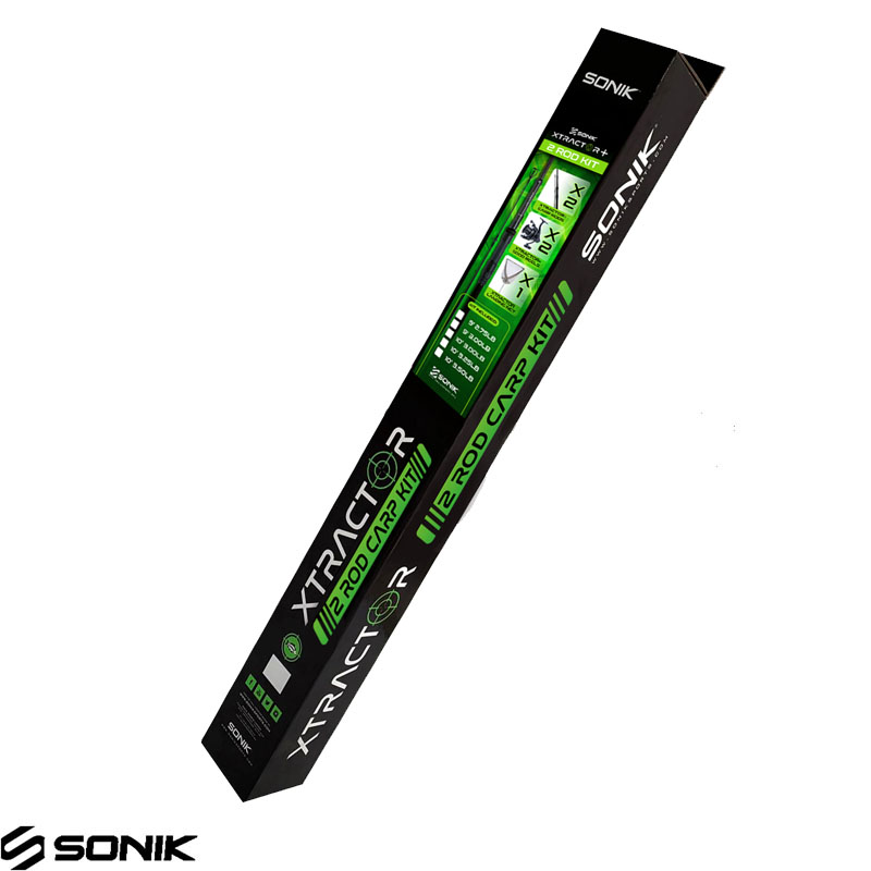 Sonik Xtractor+ 2 Rod Carp Kit 9' 3.00LB